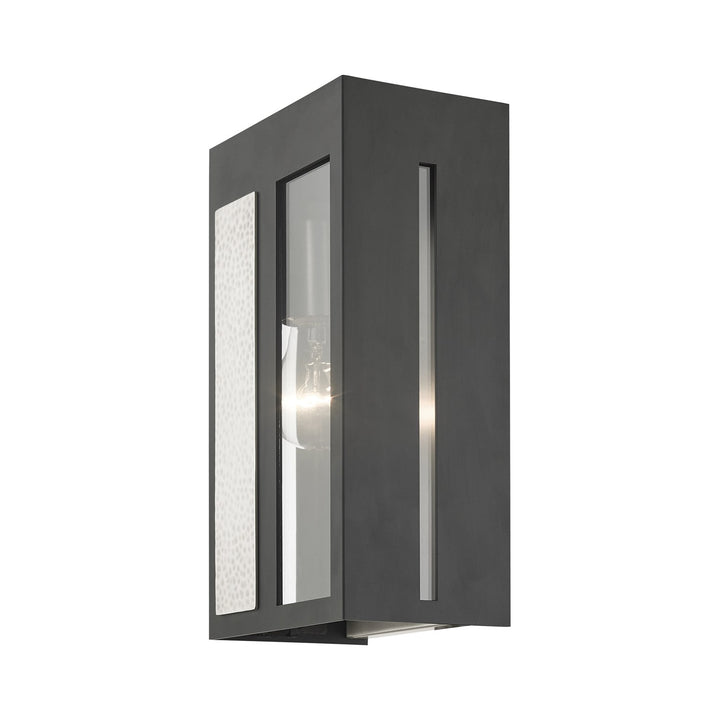 1 Light Black Outdoor Ada Wall Lantern