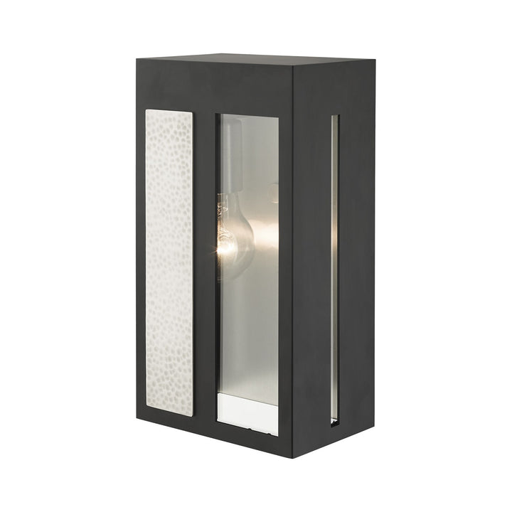 1 Light Black Outdoor Ada Wall Lantern