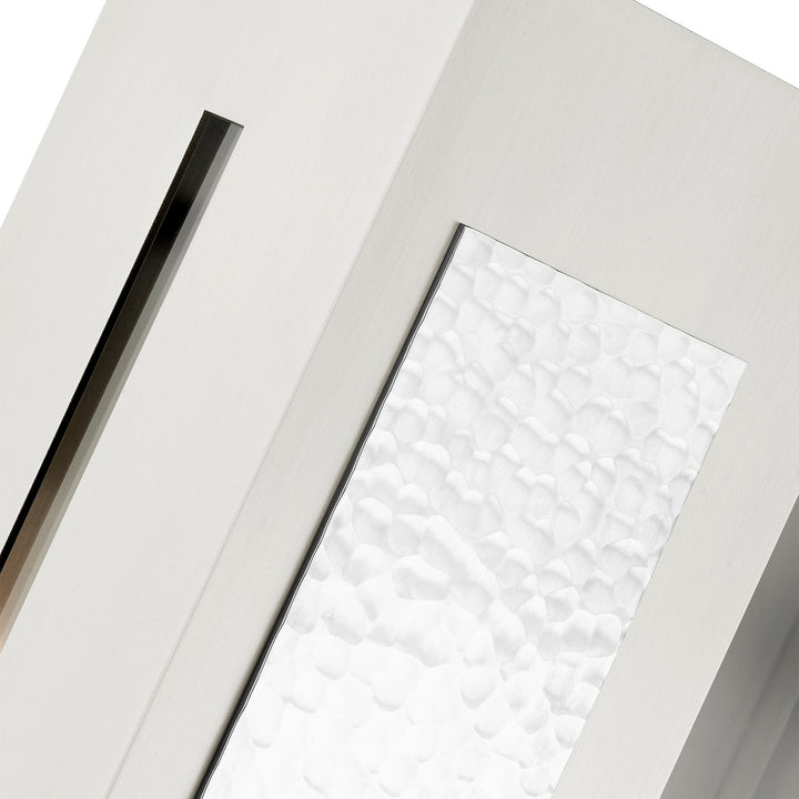 1 Light Brushed Nickel Outdoor Wall Lantern