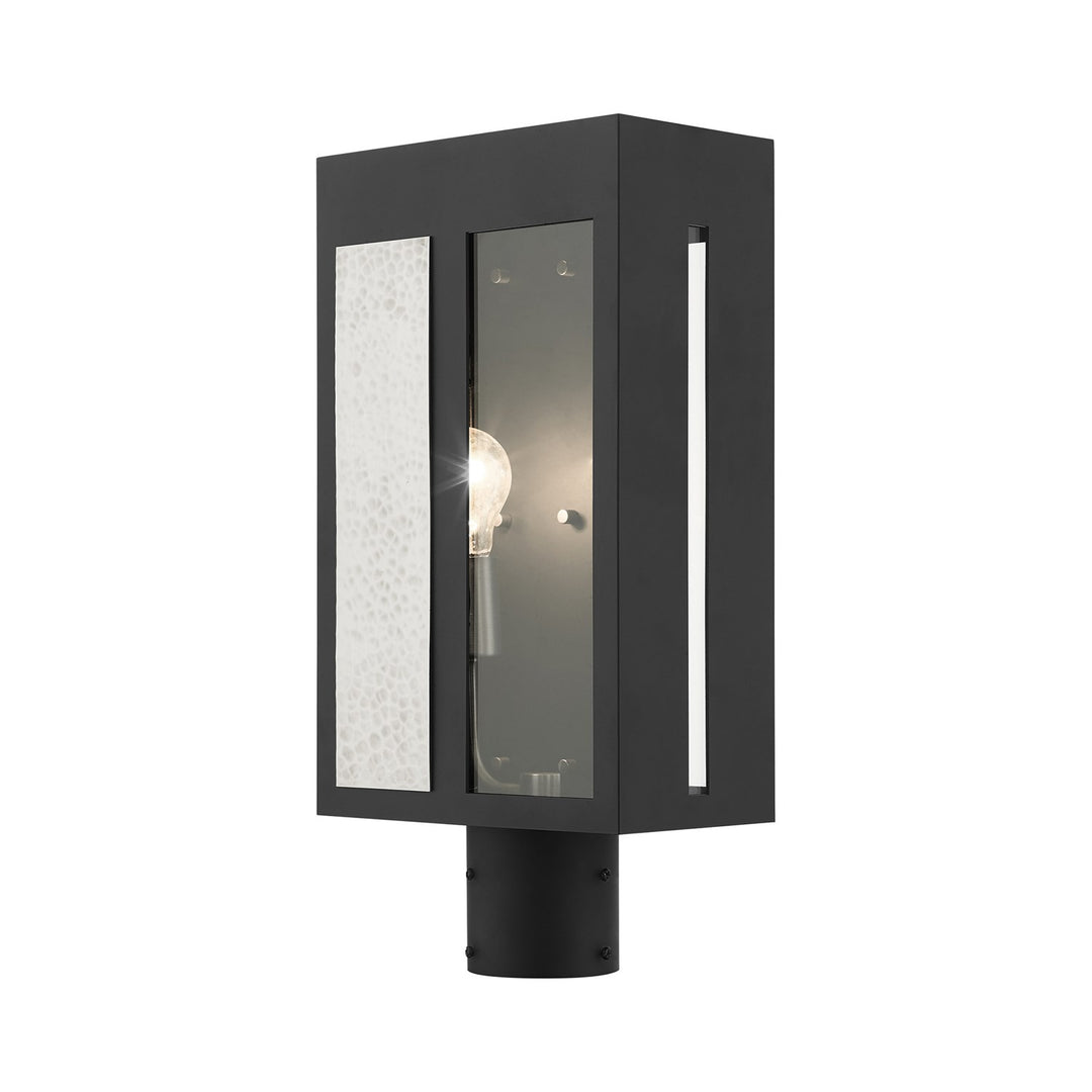 1 Light Black Outdoor Post Top Lantern