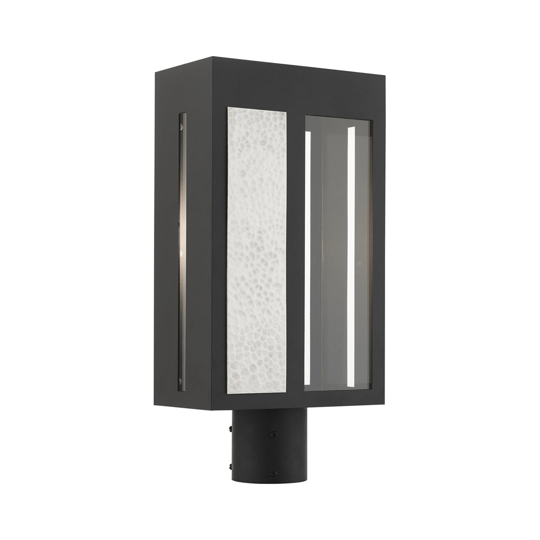 1 Light Black Outdoor Post Top Lantern