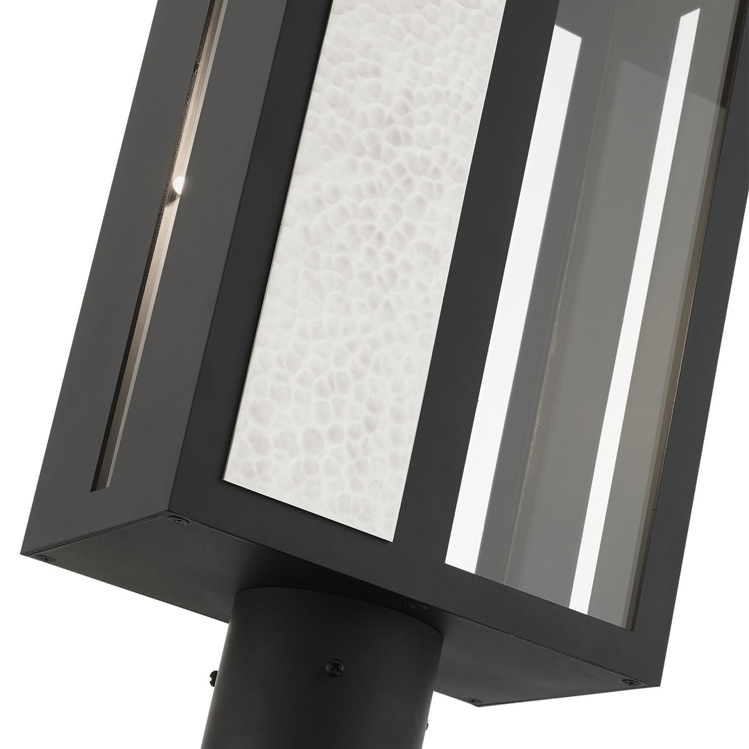 1 Light Black Outdoor Post Top Lantern
