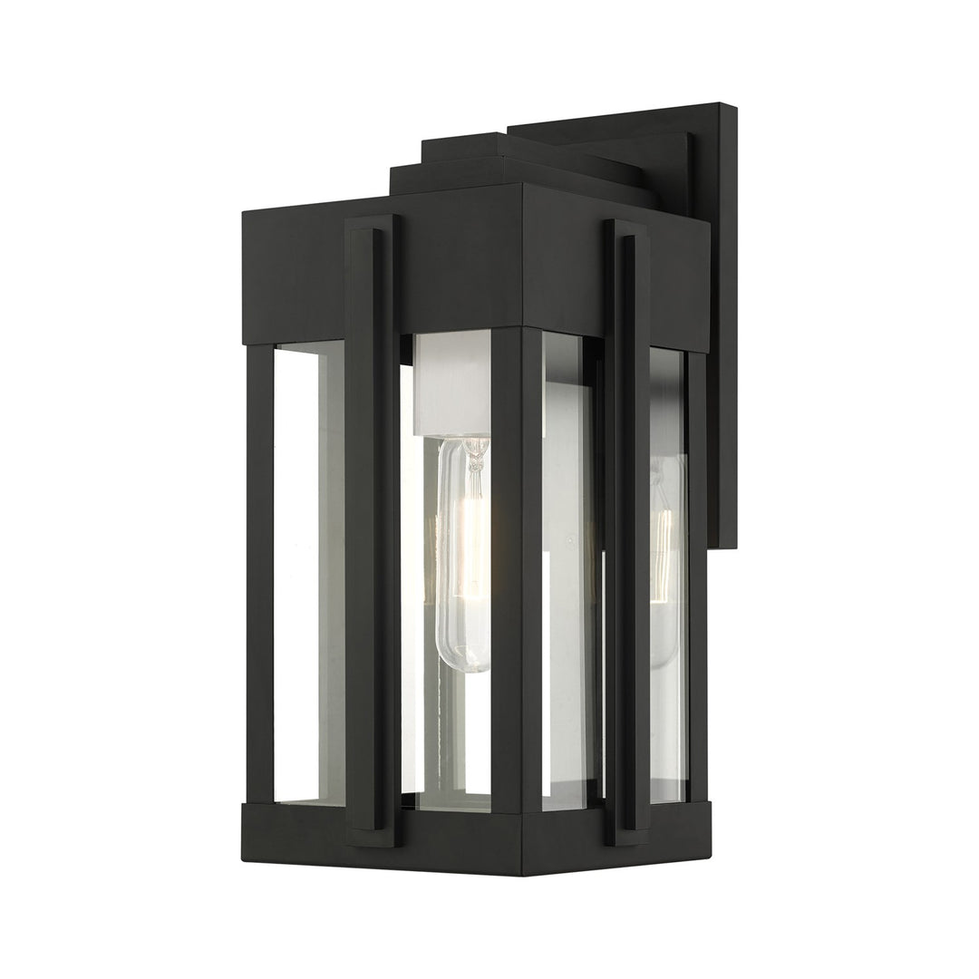 1 Light Black Outdoor Wall Lantern by Livex Lighting