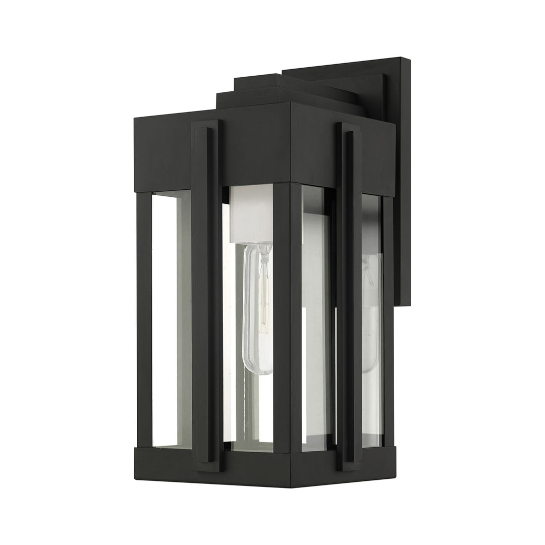 1 Light Black Outdoor Wall Lantern