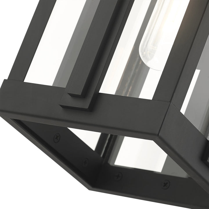 1 Light Black Outdoor Wall Lantern