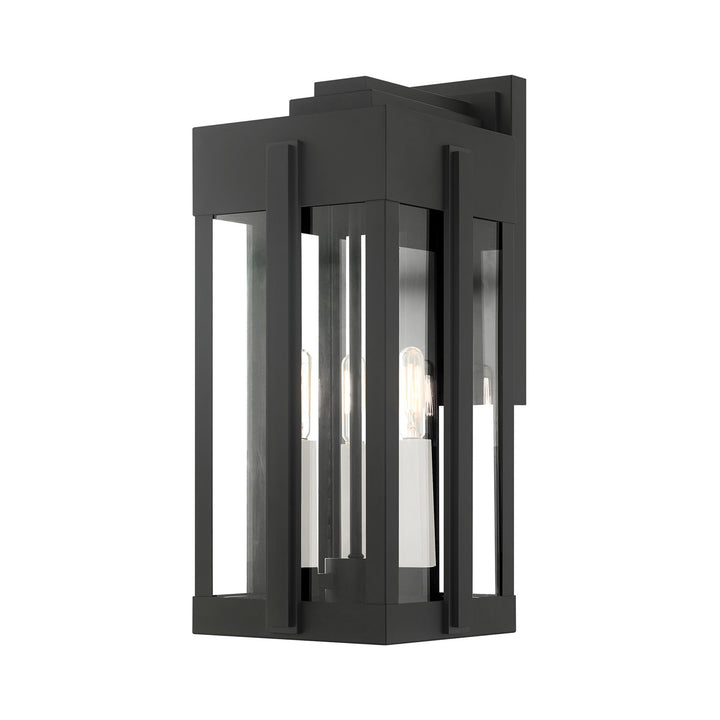 3 Light Black Outdoor Wall Lantern by Livex Lighting