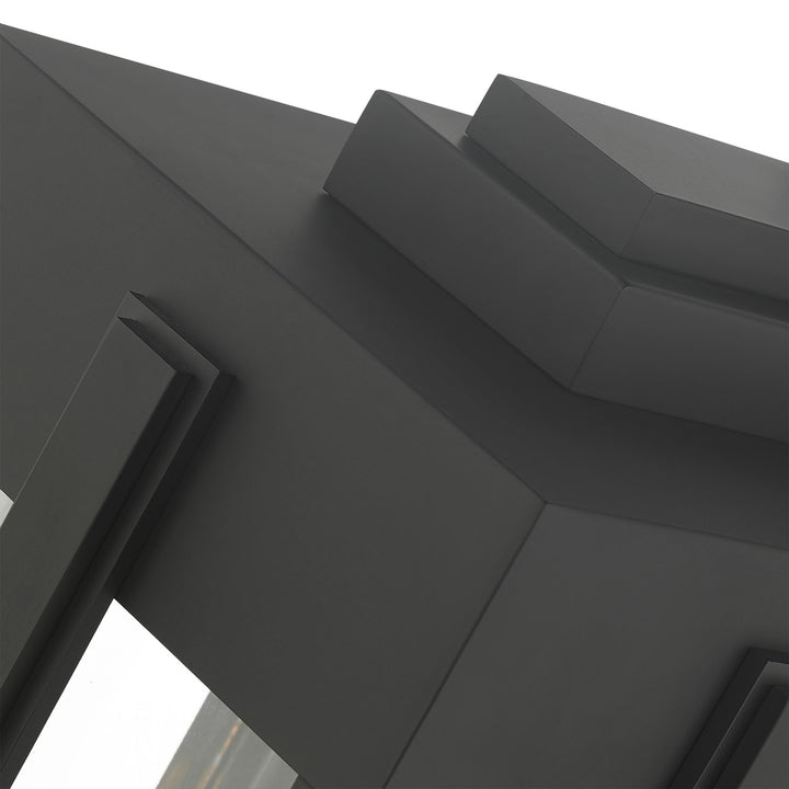 3 Light Black Outdoor Wall Lantern