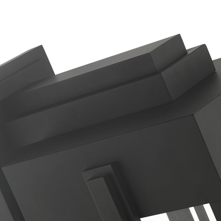 3 Light Black Outdoor Wall Lantern