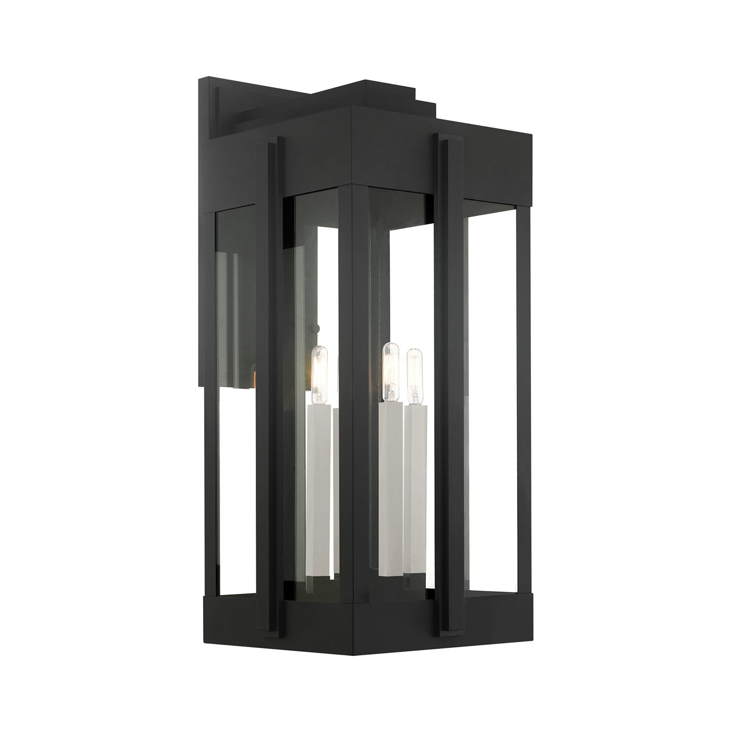 4 Light Black Outdoor Wall Lantern by Livex Lighting