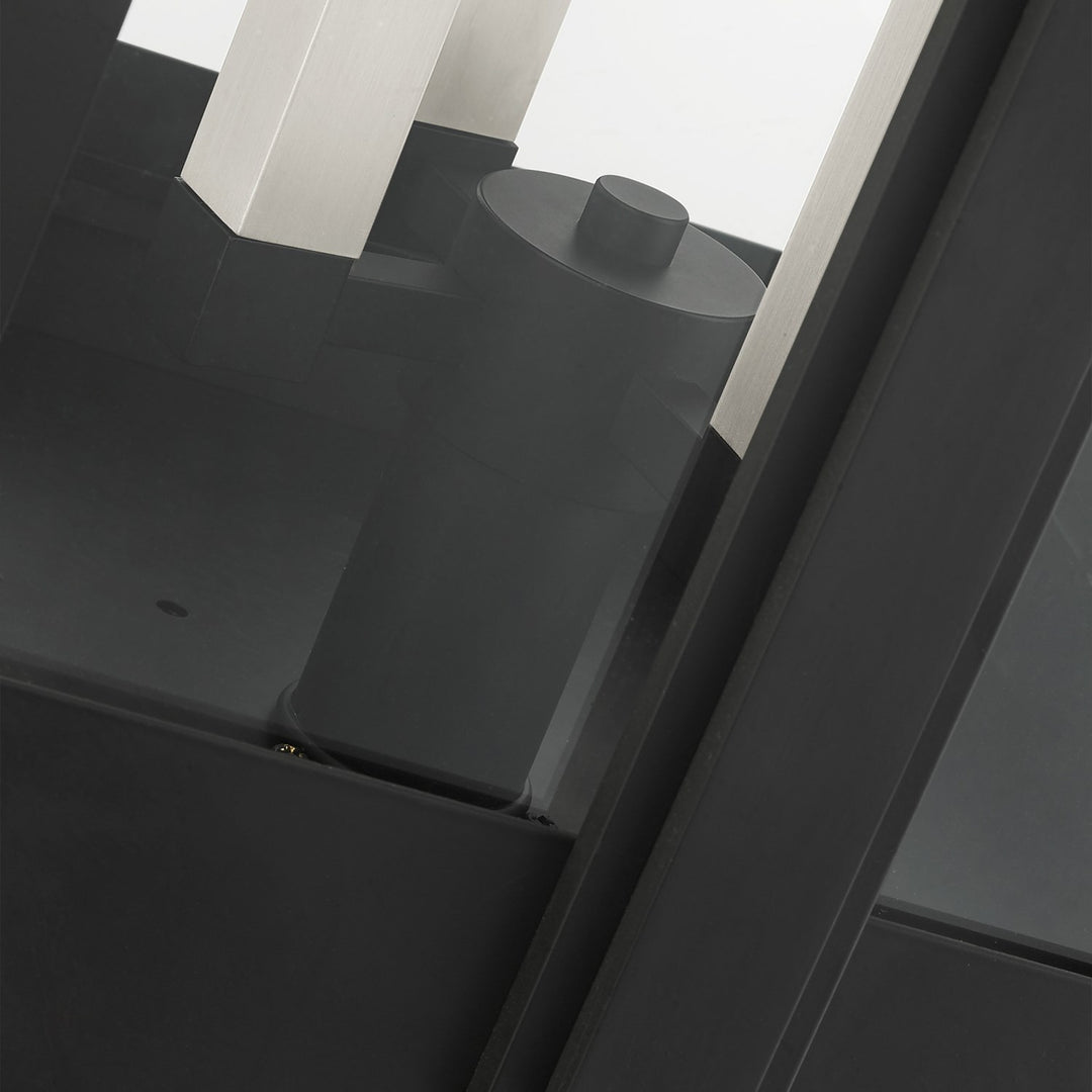 4 Light Black Outdoor Post Top Lantern