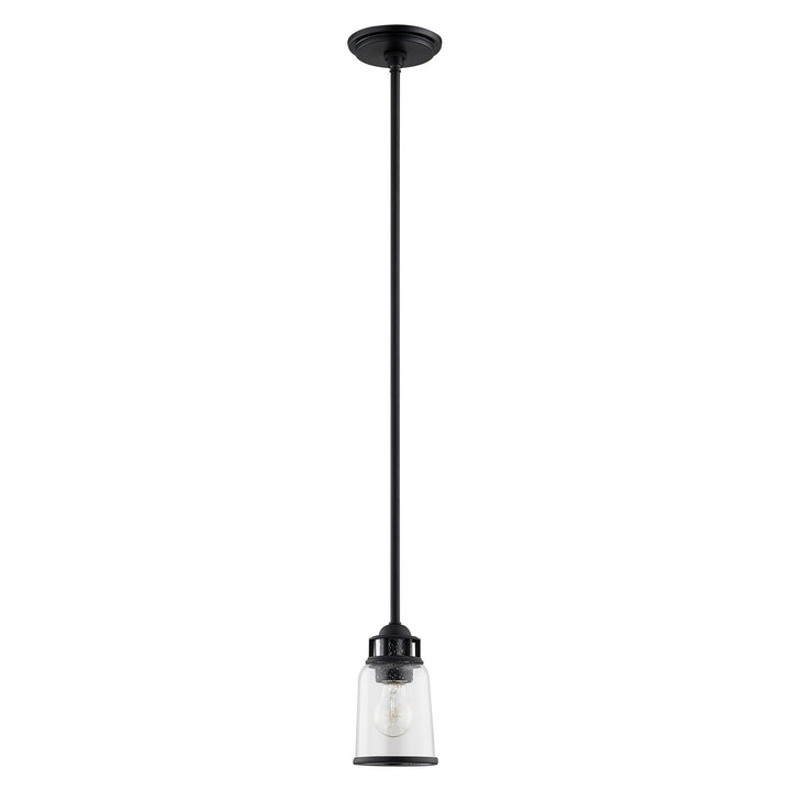 1 Light Black Single Pendant