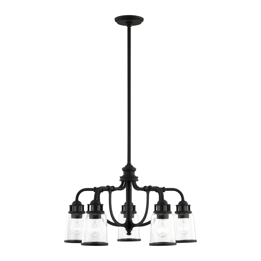 5 Light Black Chandelier by Livex Lighting