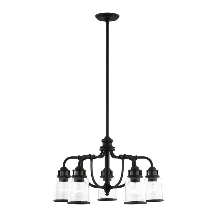 5 Light Black Chandelier by Livex Lighting