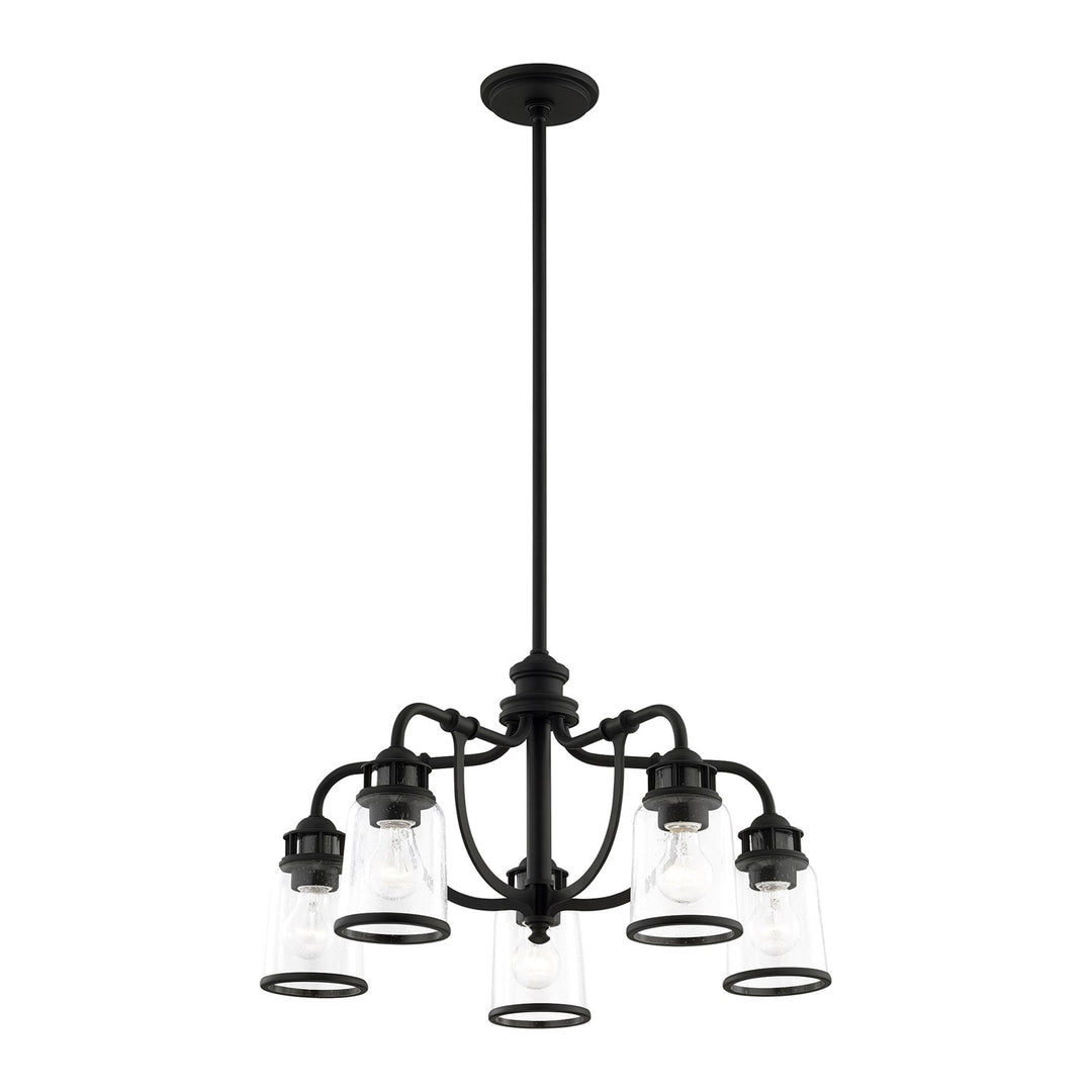 5 Light Black Chandelier
