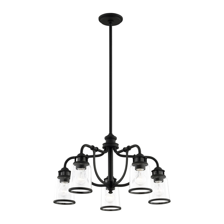 5 Light Black Chandelier