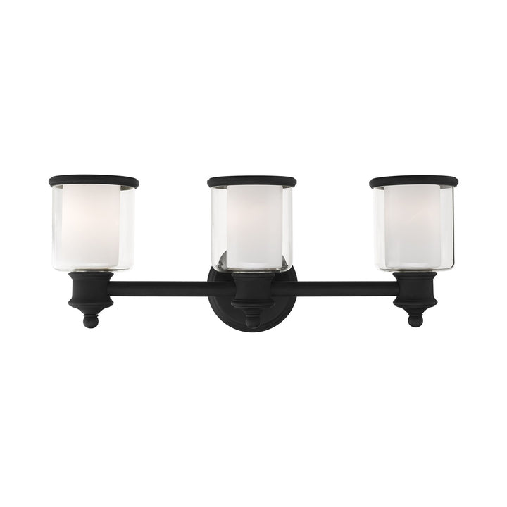 3 Light Black Bath Vanity by Livex Lighting