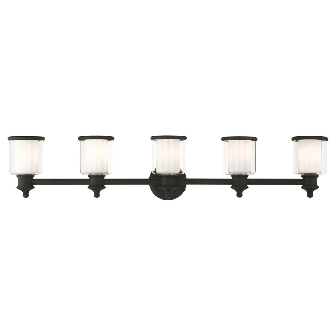 5 Light Black Bath Vanity by Livex Lighting
