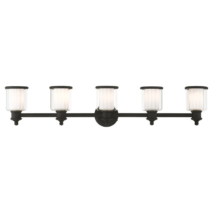 5 Light Black Bath Vanity by Livex Lighting