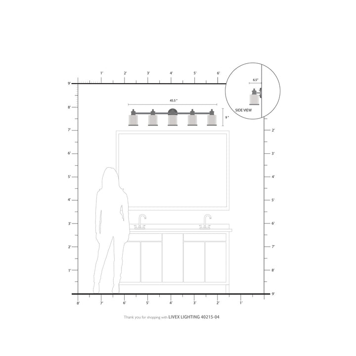 5 Light Black Bath Vanity