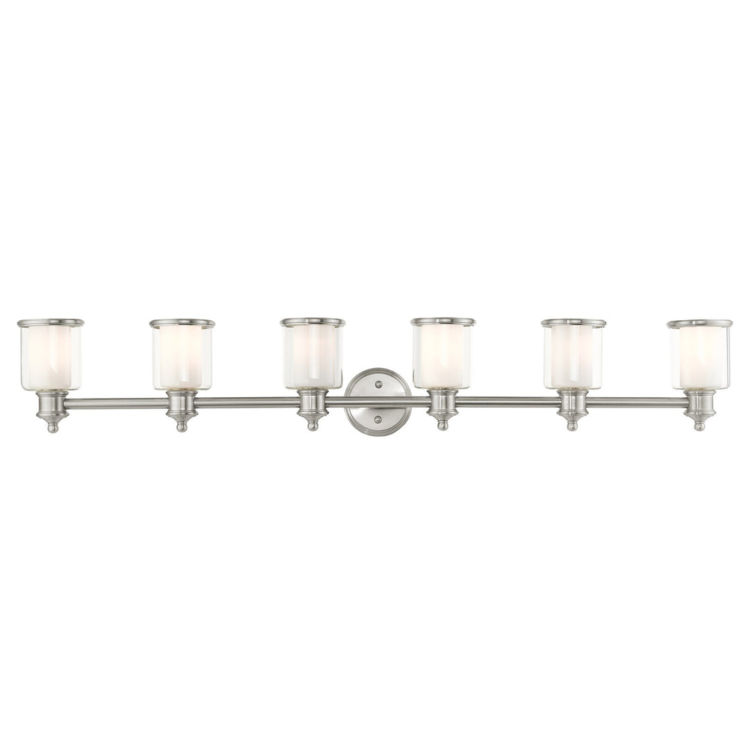 6 Light Brushed Nickel Vanity Sconce by Livex Lighting