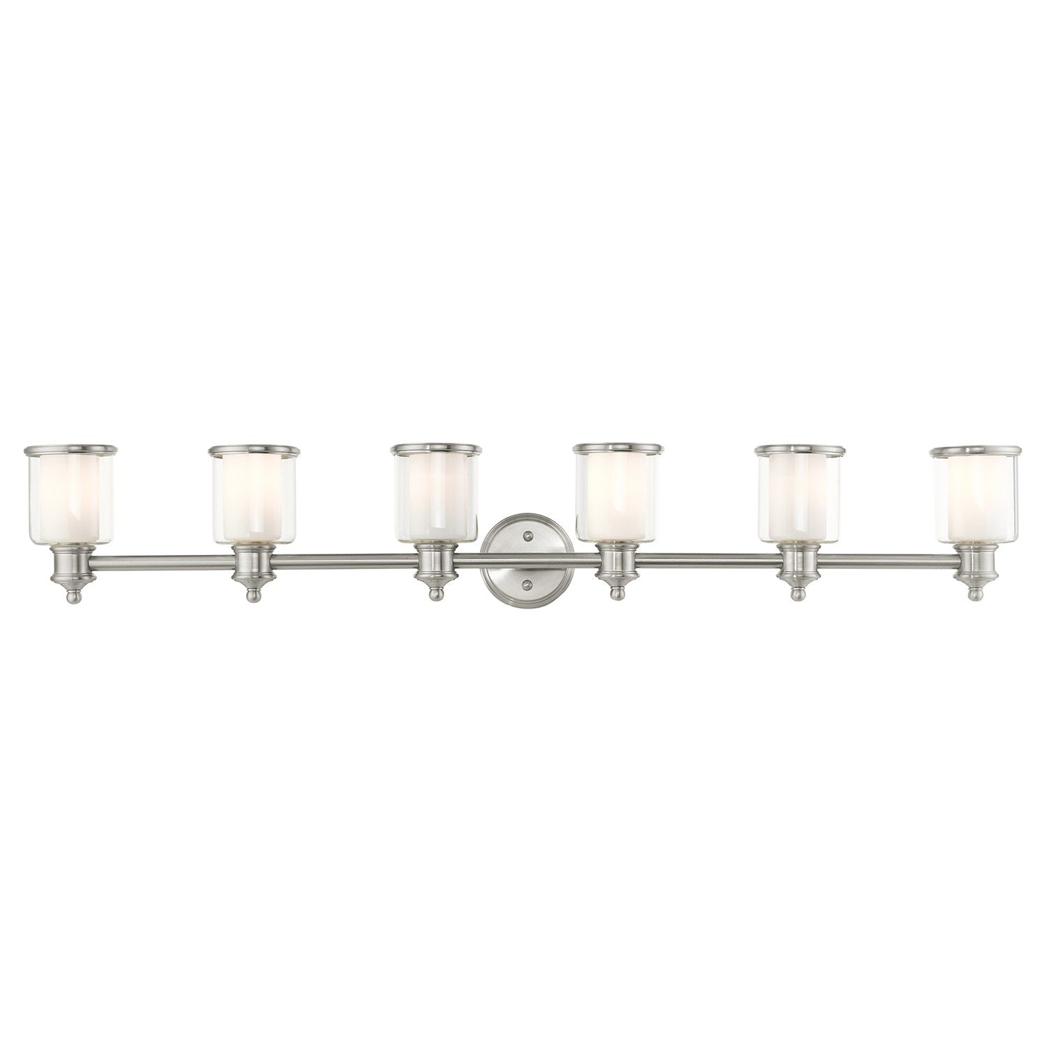 6 Light Brushed Nickel Vanity Sconce by Livex Lighting