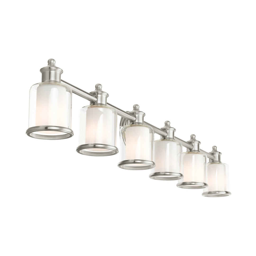 6 Light Brushed Nickel Vanity Sconce