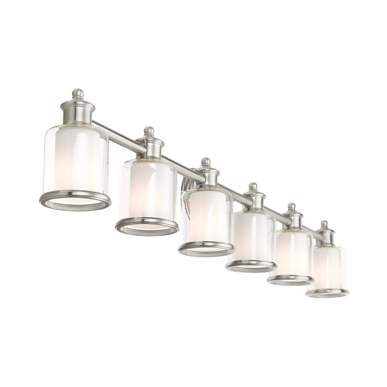 6 Light Brushed Nickel Vanity Sconce