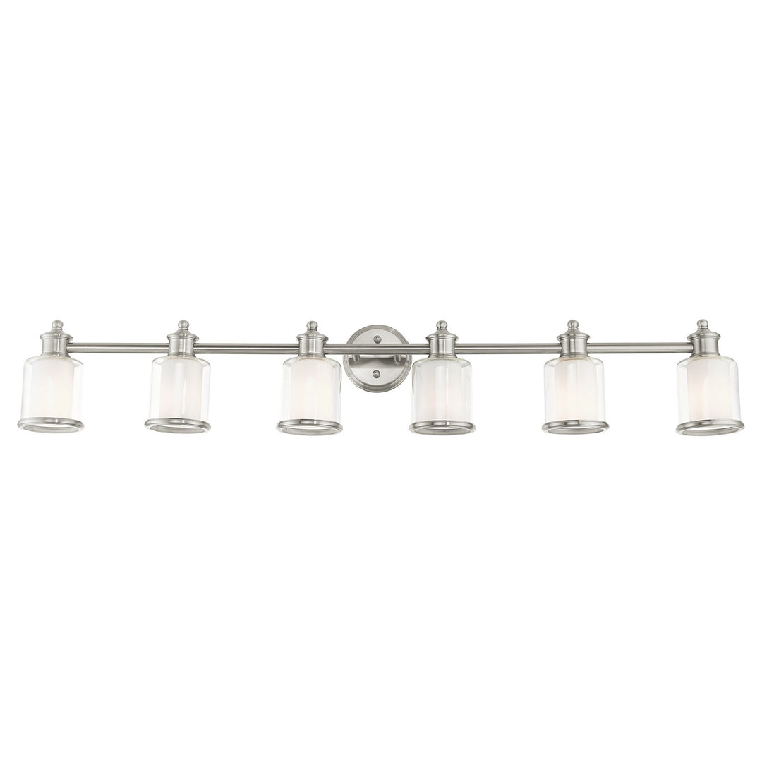 6 Light Brushed Nickel Vanity Sconce