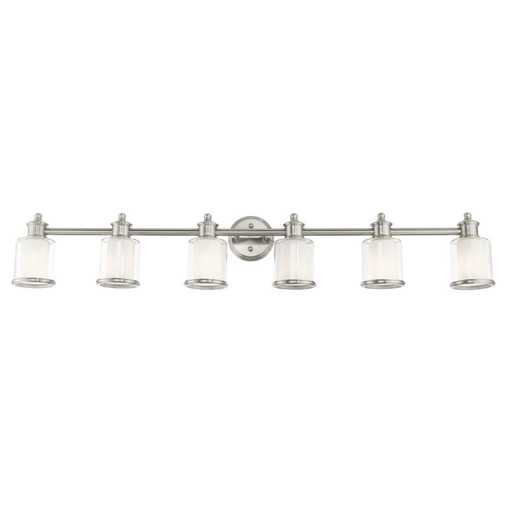 6 Light Brushed Nickel Vanity Sconce