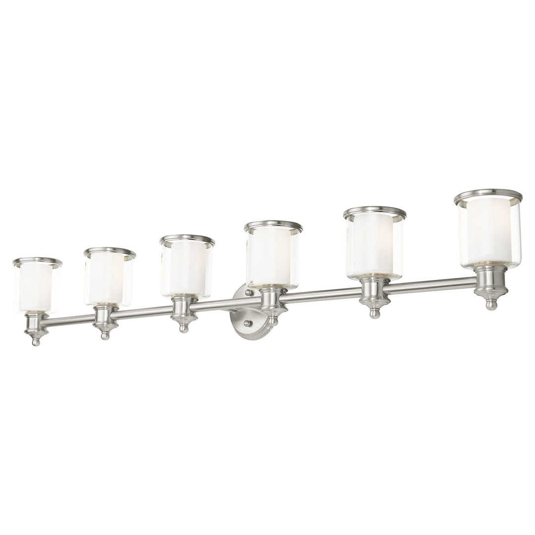 6 Light Brushed Nickel Vanity Sconce