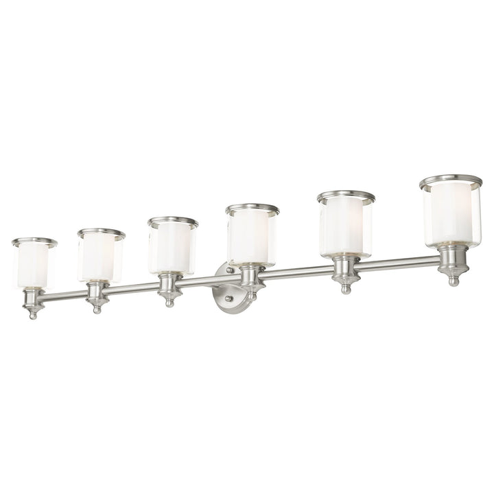 6 Light Brushed Nickel Vanity Sconce