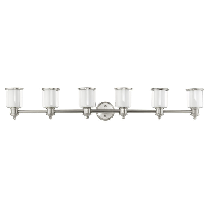 6 Light Brushed Nickel Vanity Sconce