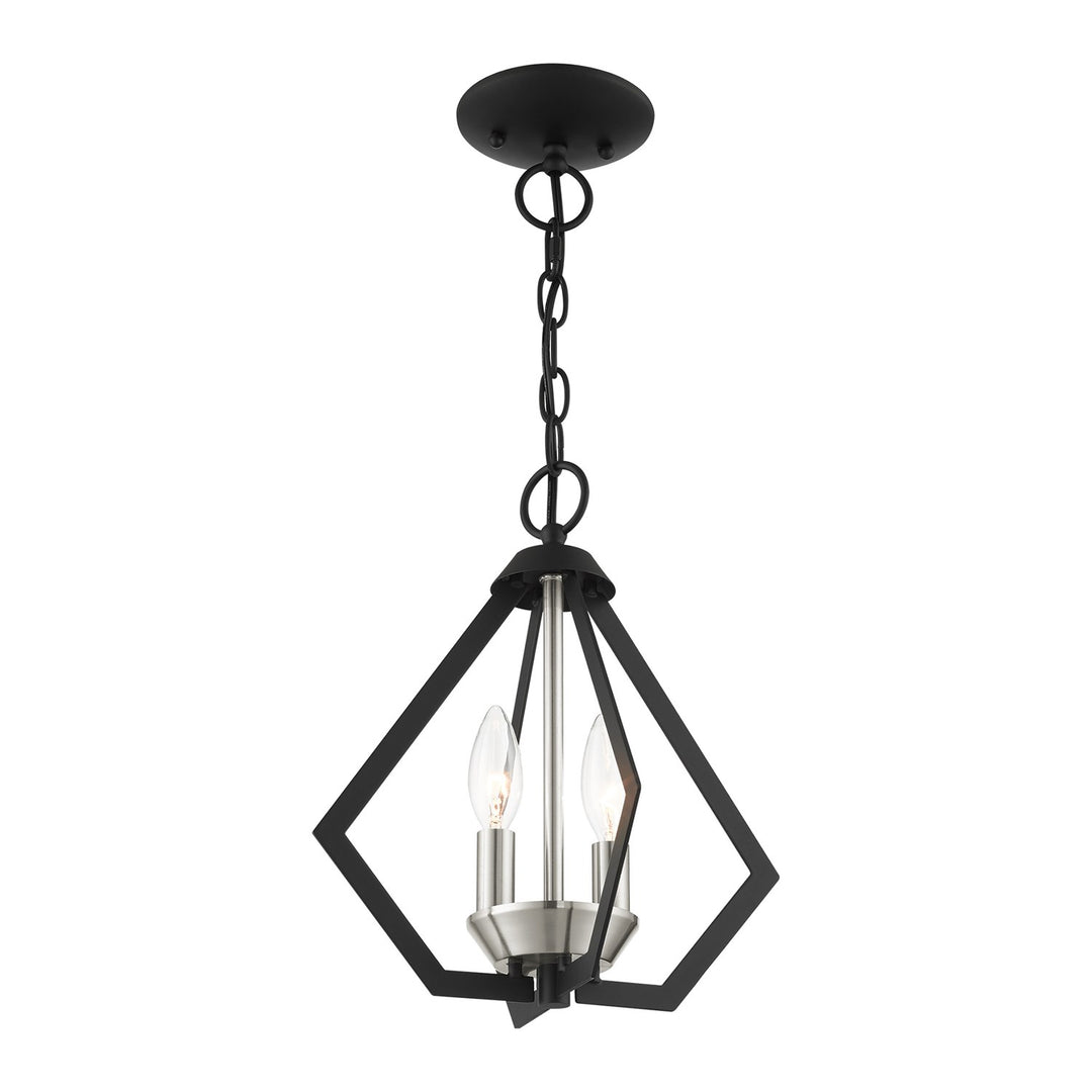 2 Light Black Chandelier
