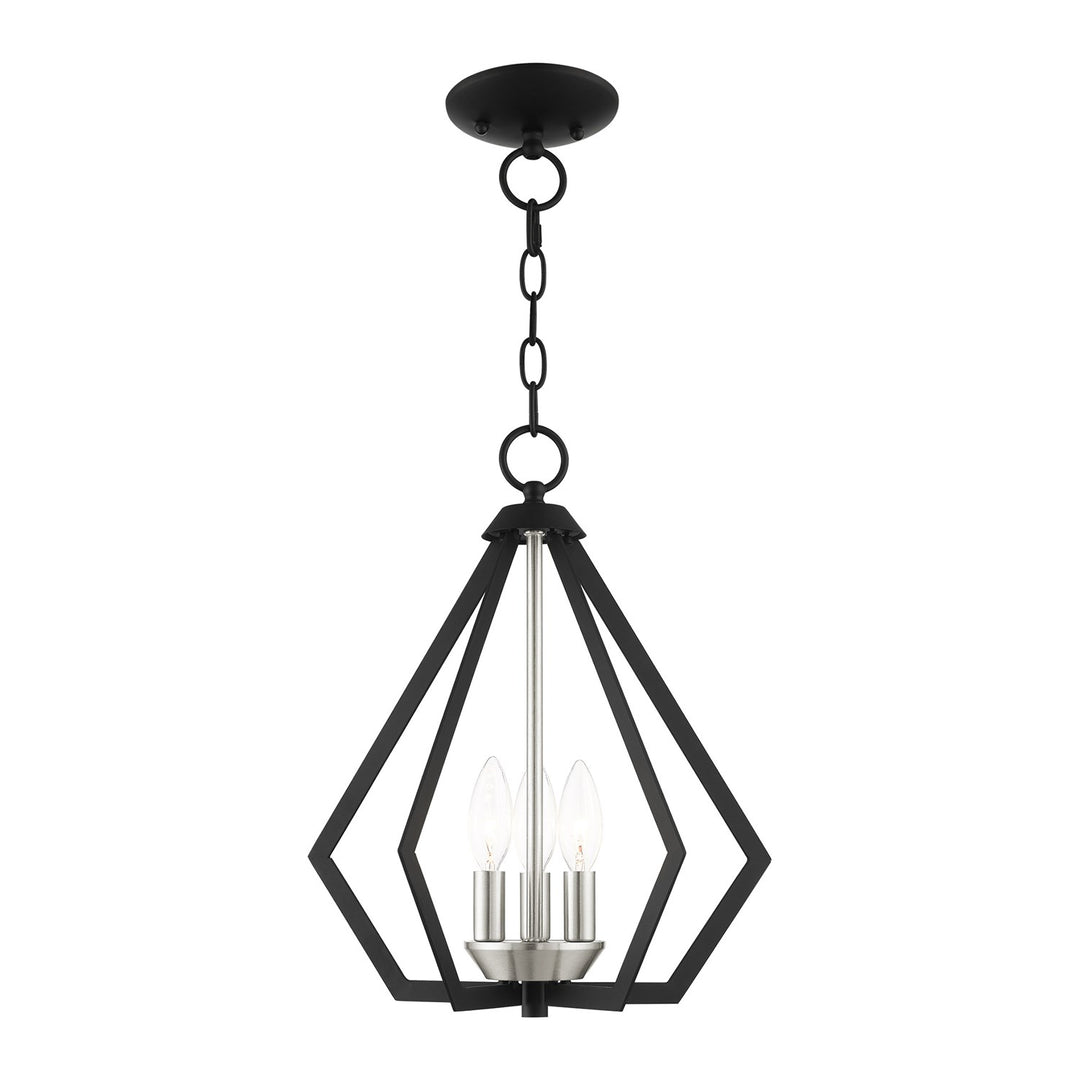 3 Light Black Chandelier by Livex Lighting