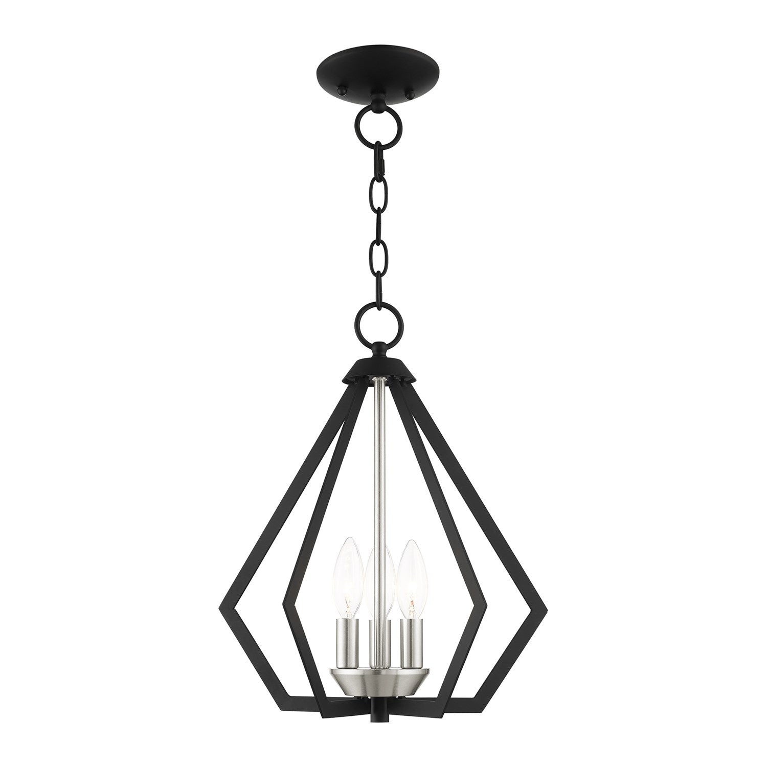 3 Light Black Chandelier by Livex Lighting