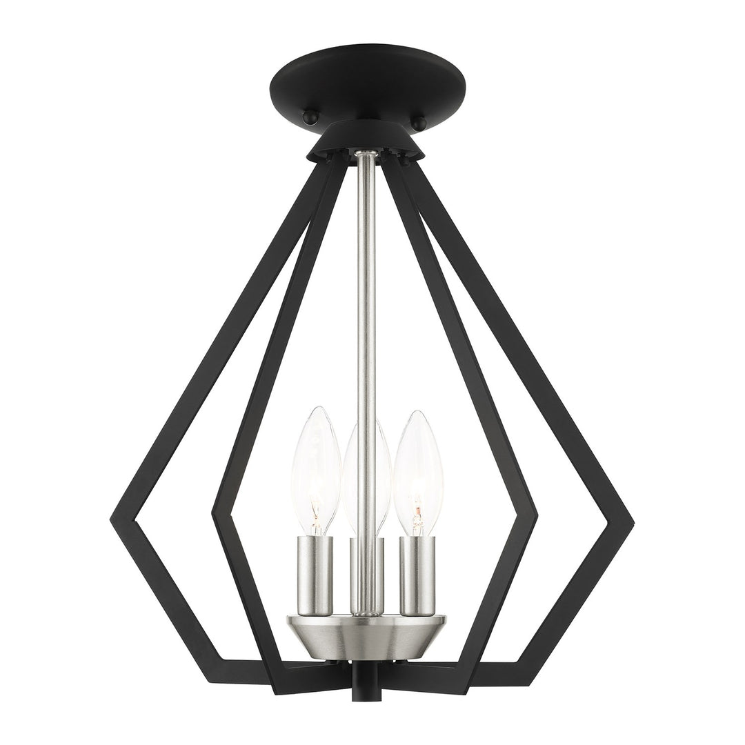 3 Light Black Chandelier