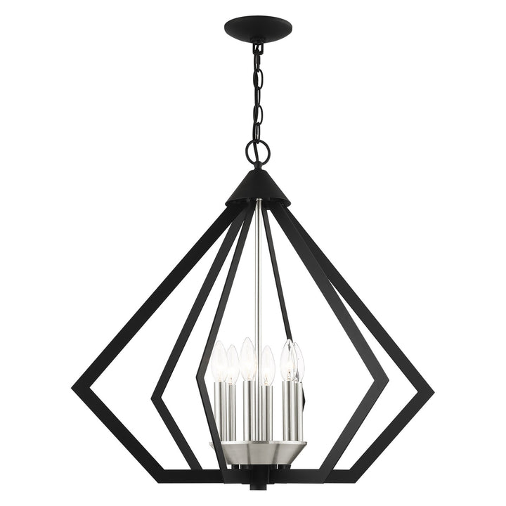 6 Light Black Chandelier