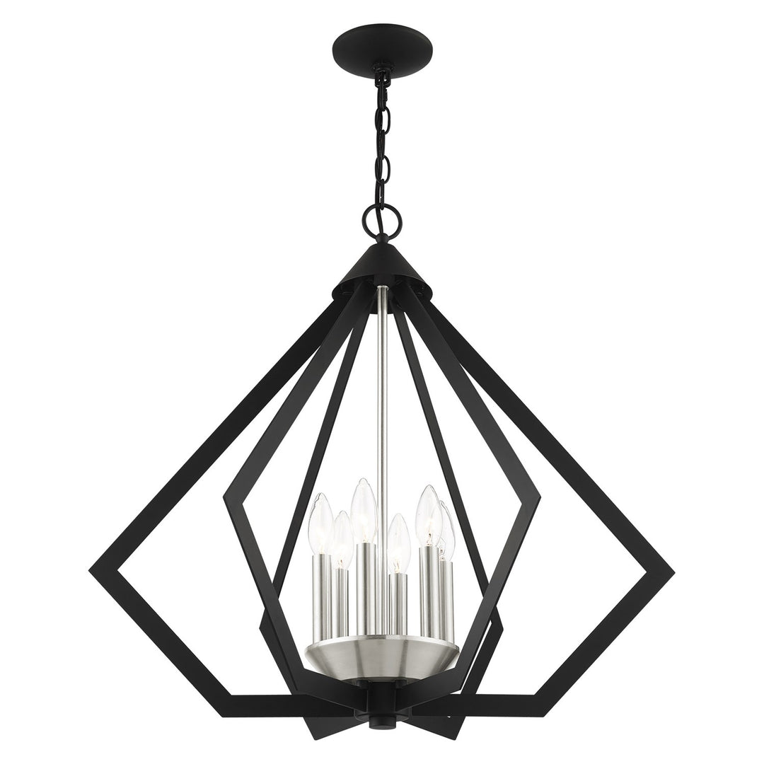 6 Light Black Chandelier