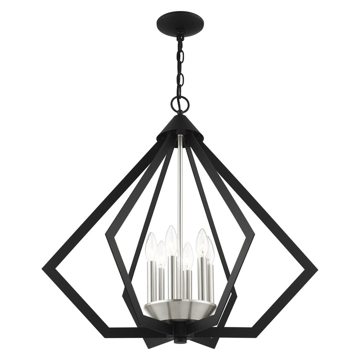 6 Light Black Chandelier