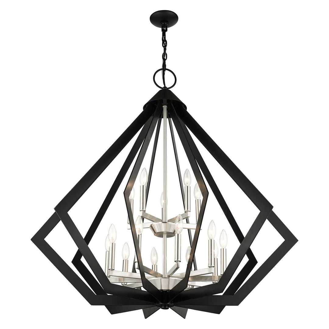 15 Light Black Foyer Chandelier
