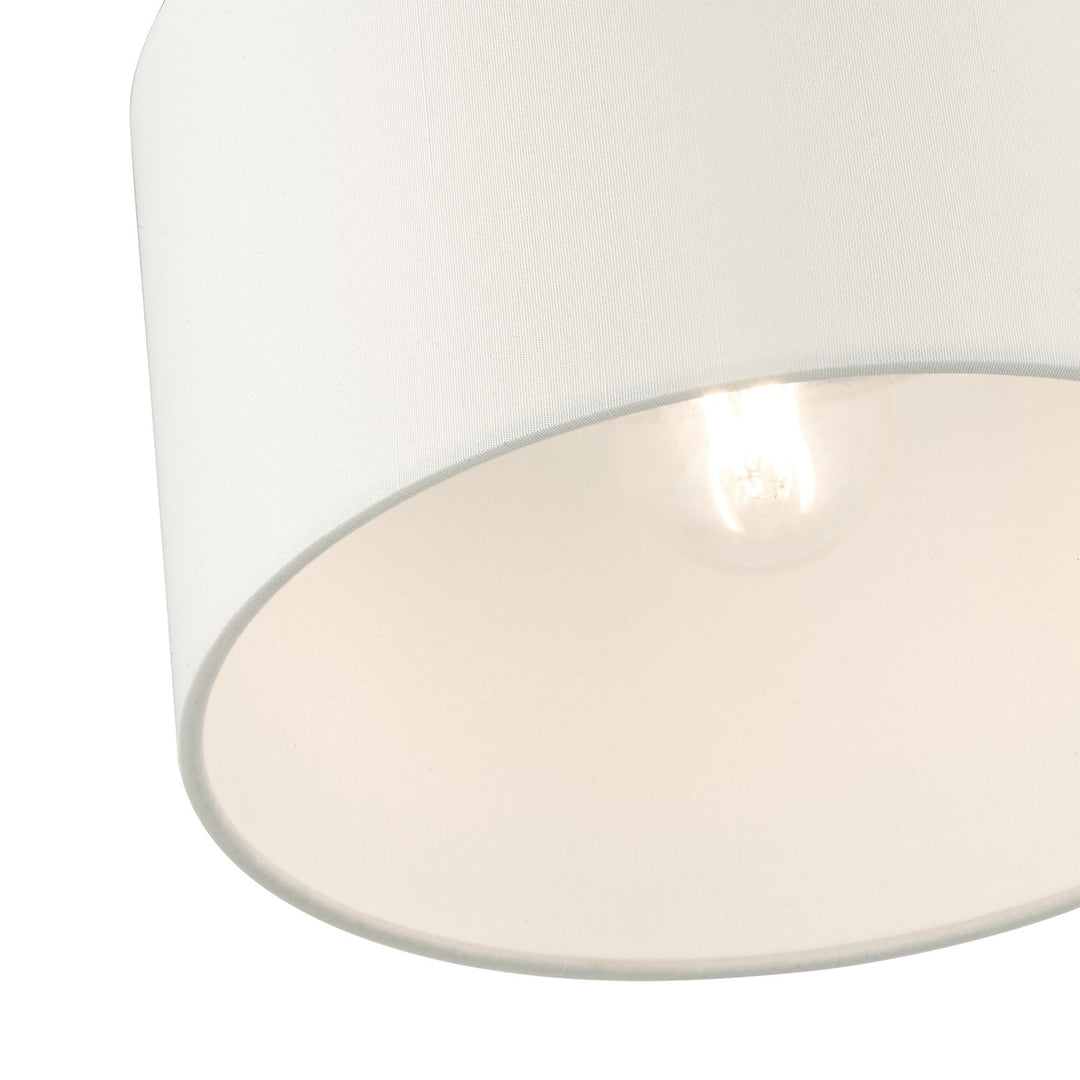 1 Light Satin Brass Semi Flush