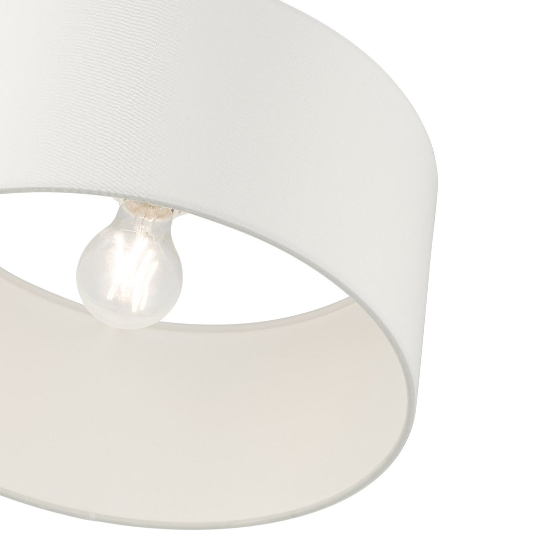 1 Light Black Semi Flush