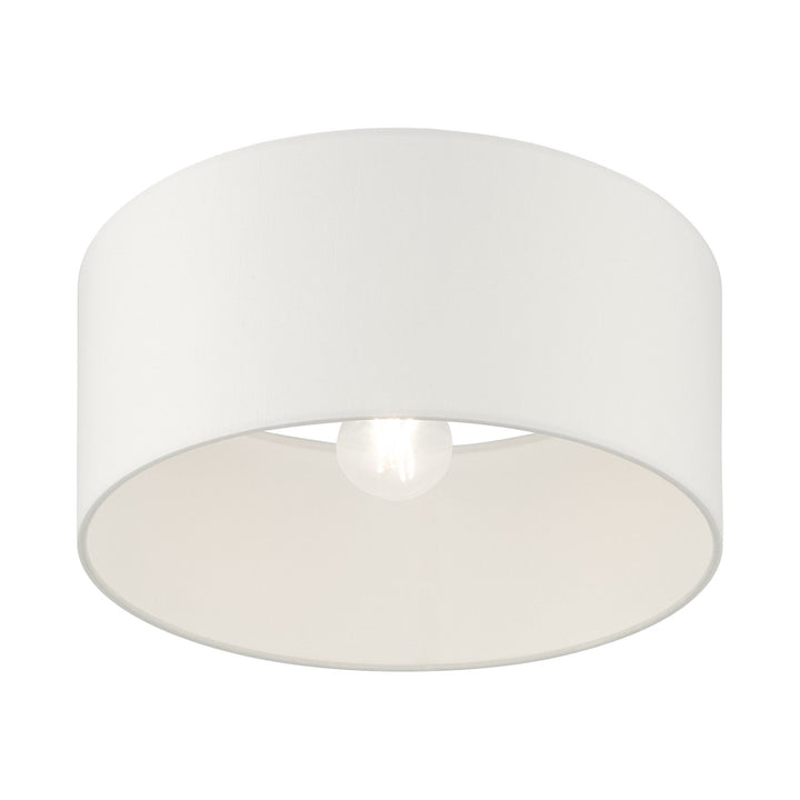 1 Light Black Semi Flush
