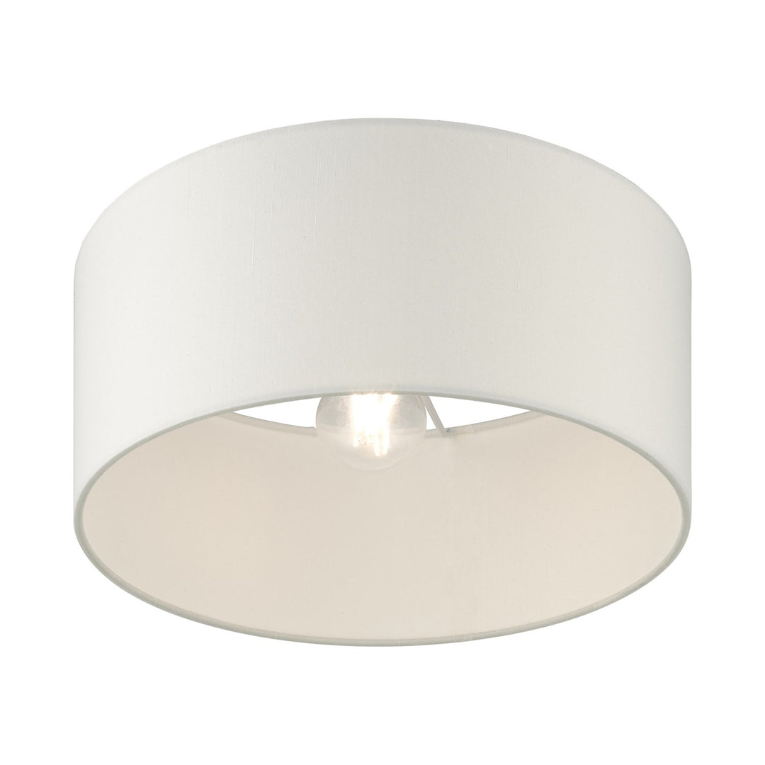 1 Light Satin Brass Semi Flush