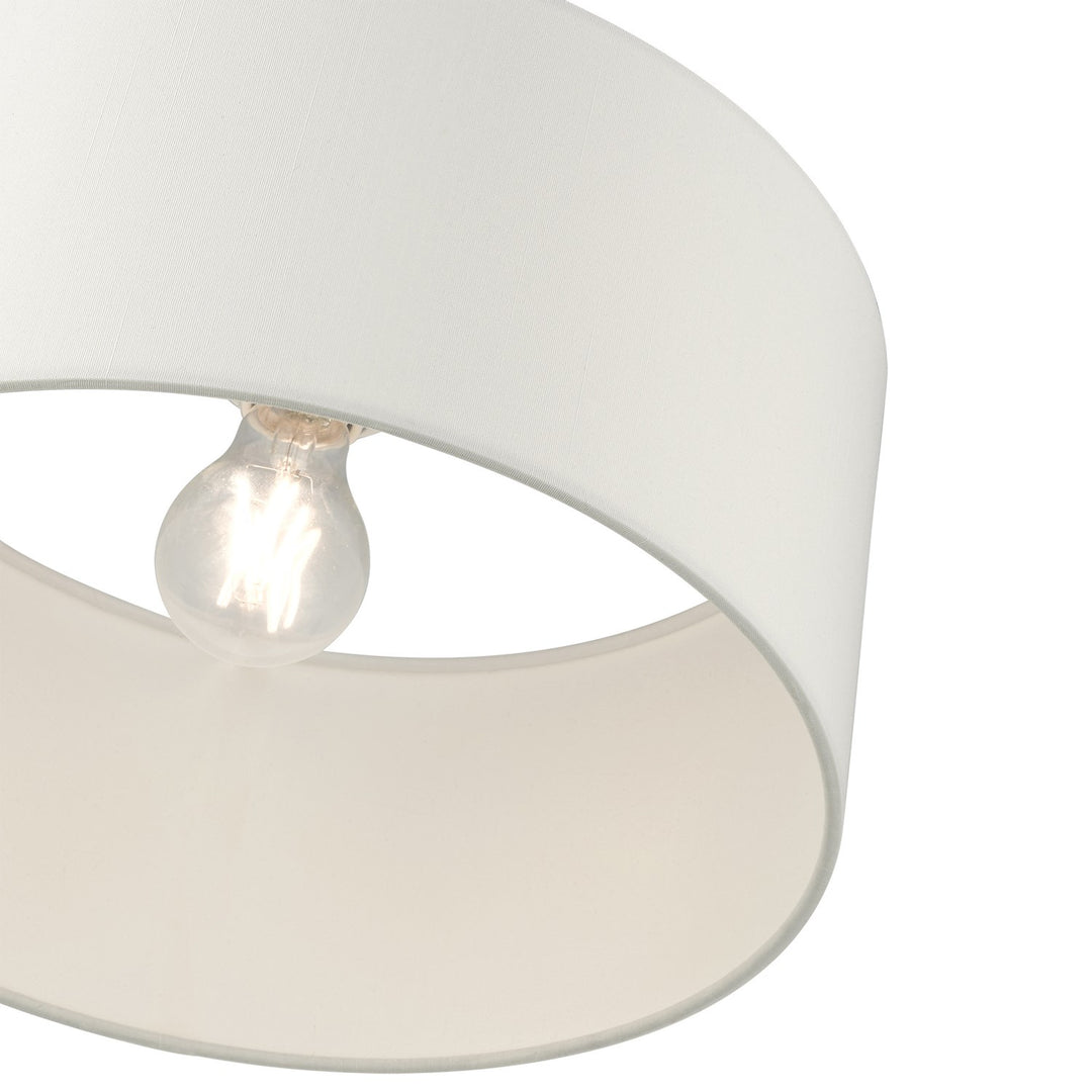 1 Light Satin Brass Semi Flush