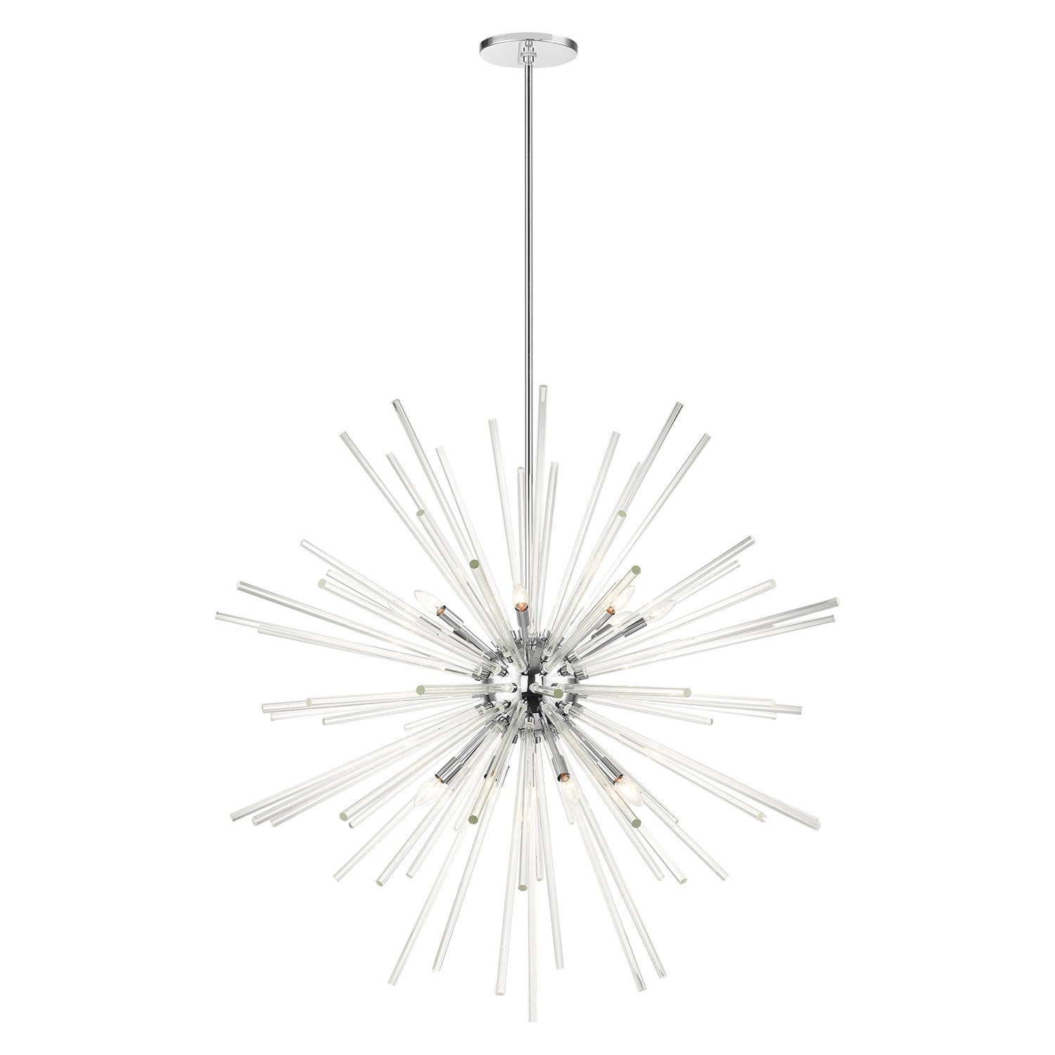 16 Light Polished Chrome Foyer Pendant Chandelier by Livex Lighting