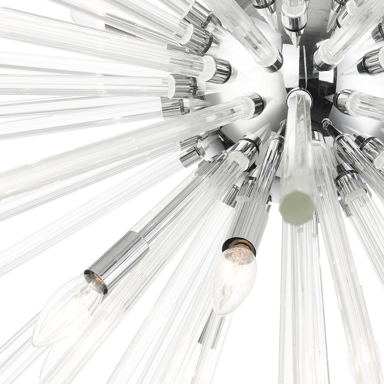 16 Light Polished Chrome Foyer Pendant Chandelier