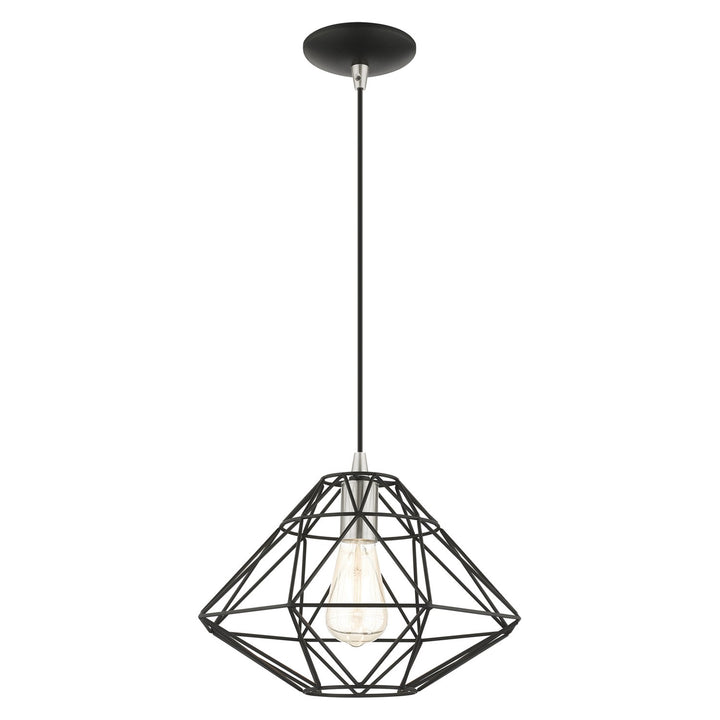 1 Light Black Pendant
