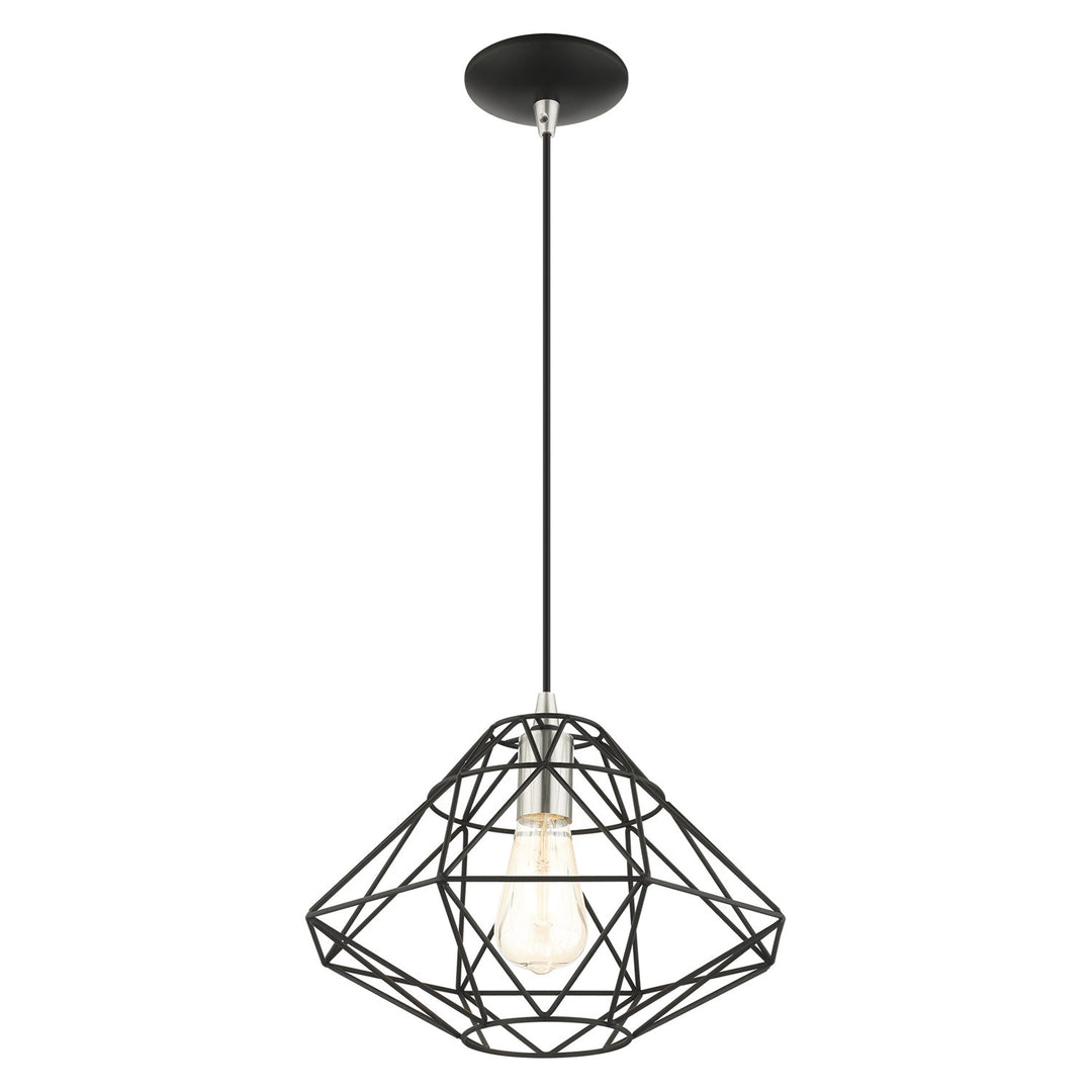 1 Light Black Pendant