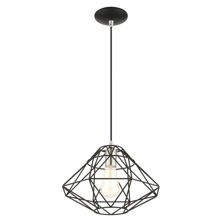 1 Light Black Pendant